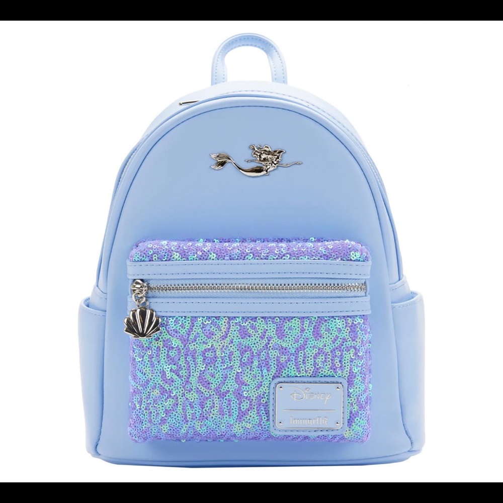 Little Mermaid Ariel Sequins Loungefly Mini Backpack